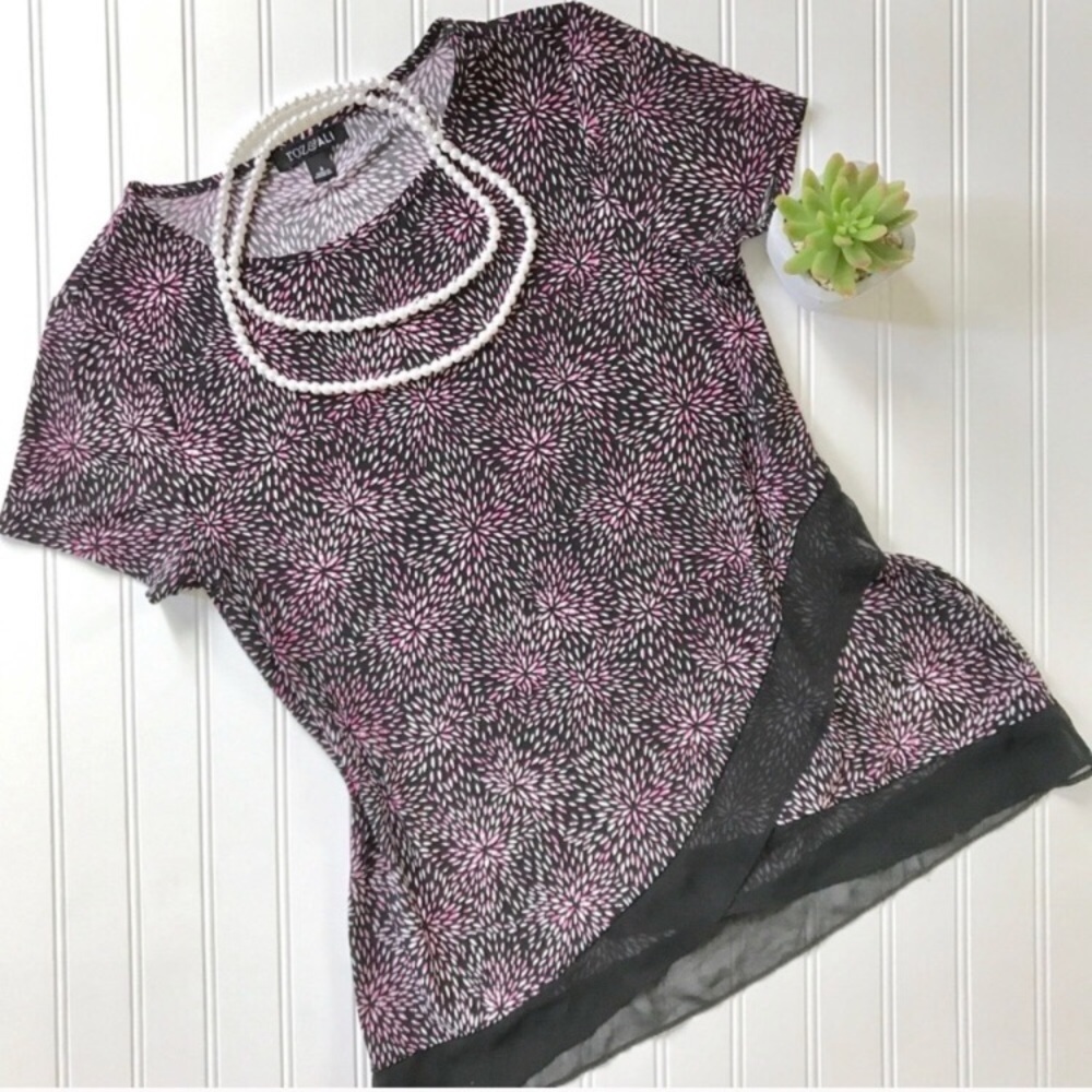 •Roz & Ali• jersey knit top {B12}